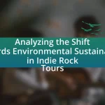 Analyzing the Shift Towards Environmental Sustainability in Indie Rock Tours