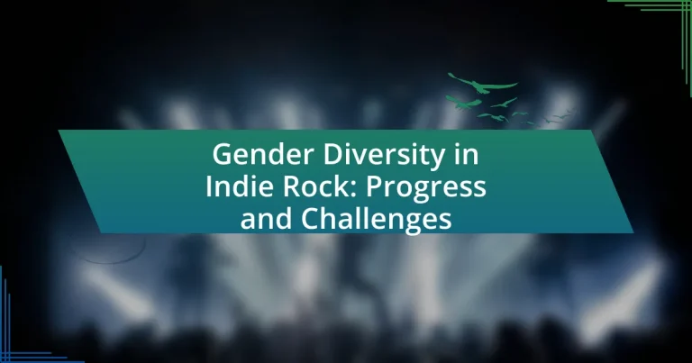 Gender Diversity in Indie Rock: Progress and Challenges