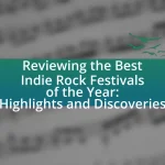 Reviewing the Best Indie Rock Festivals of the Year: Highlights and Discoveries