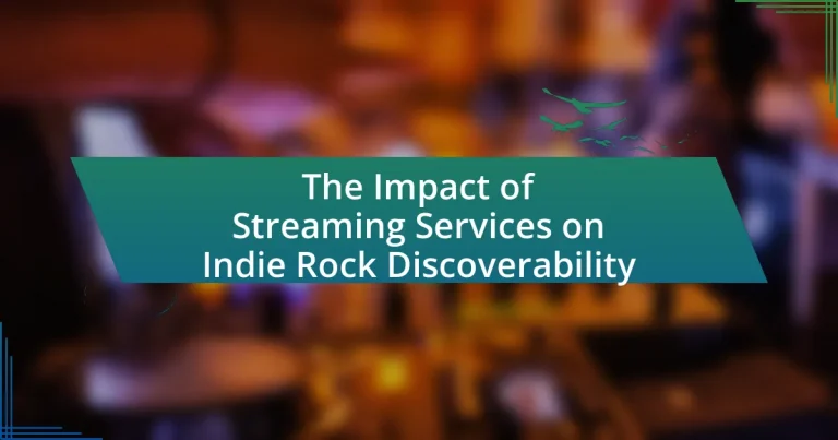 The Impact of Streaming Services on Indie Rock Discoverability