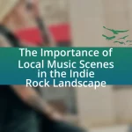 The Importance of Local Music Scenes in the Indie Rock Landscape