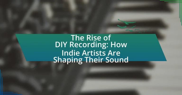 The Rise of DIY Recording: How Indie Artists Are Shaping Their Sound