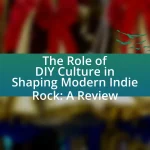 The Role of DIY Culture in Shaping Modern Indie Rock: A Review