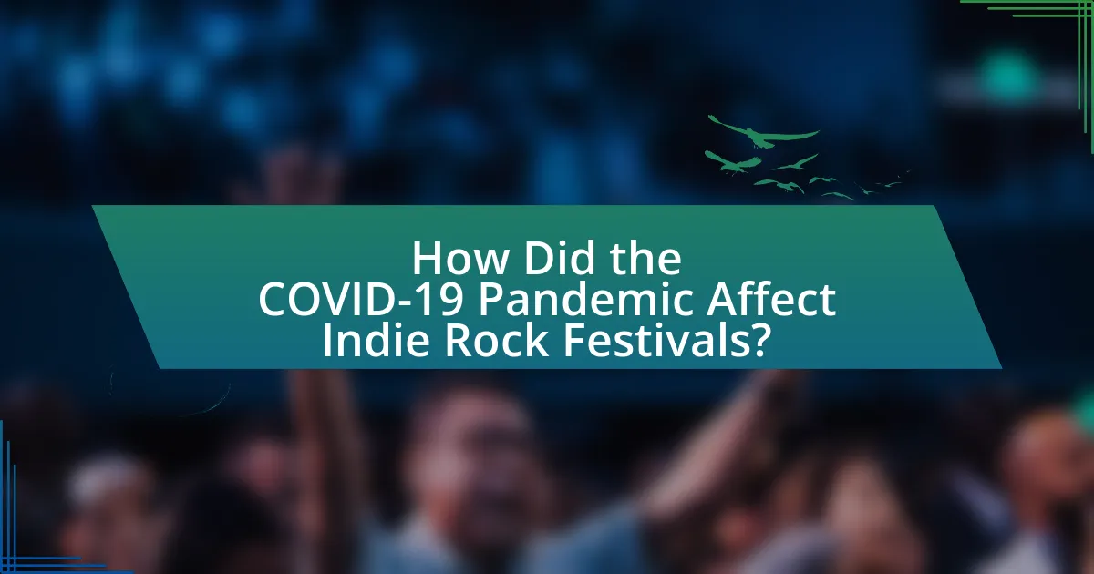How Did the COVID-19 Pandemic Affect Indie Rock Festivals?