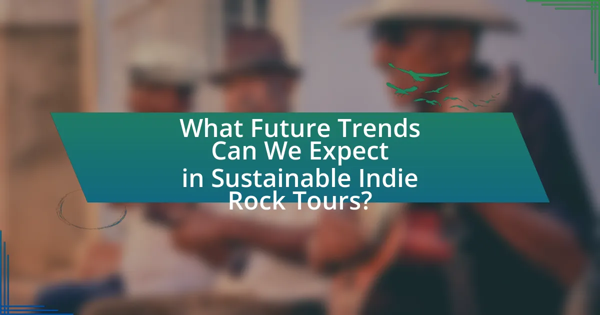 What Future Trends Can We Expect in Sustainable Indie Rock Tours?