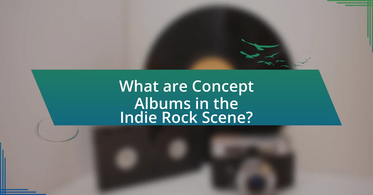 What are Concept Albums in the Indie Rock Scene?