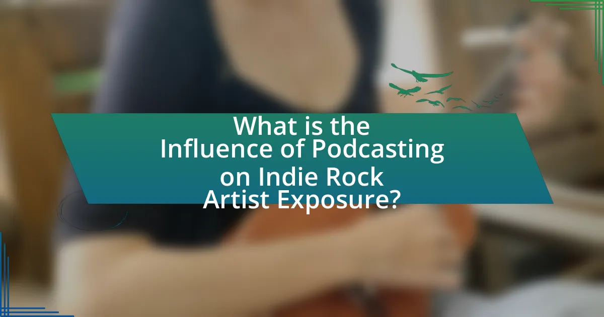 What is the Influence of Podcasting on Indie Rock Artist Exposure?