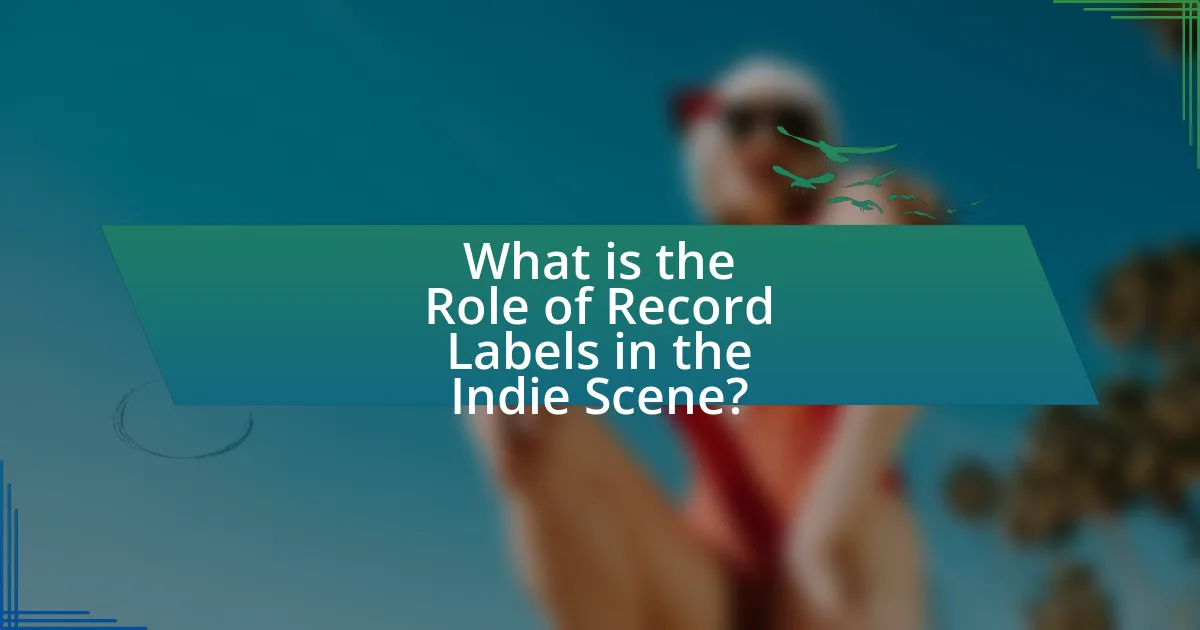 What is the Role of Record Labels in the Indie Scene?