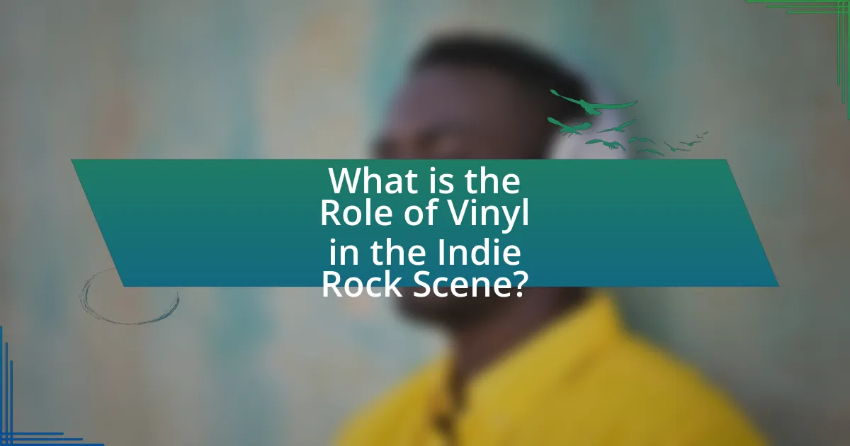 What is the Role of Vinyl in the Indie Rock Scene?